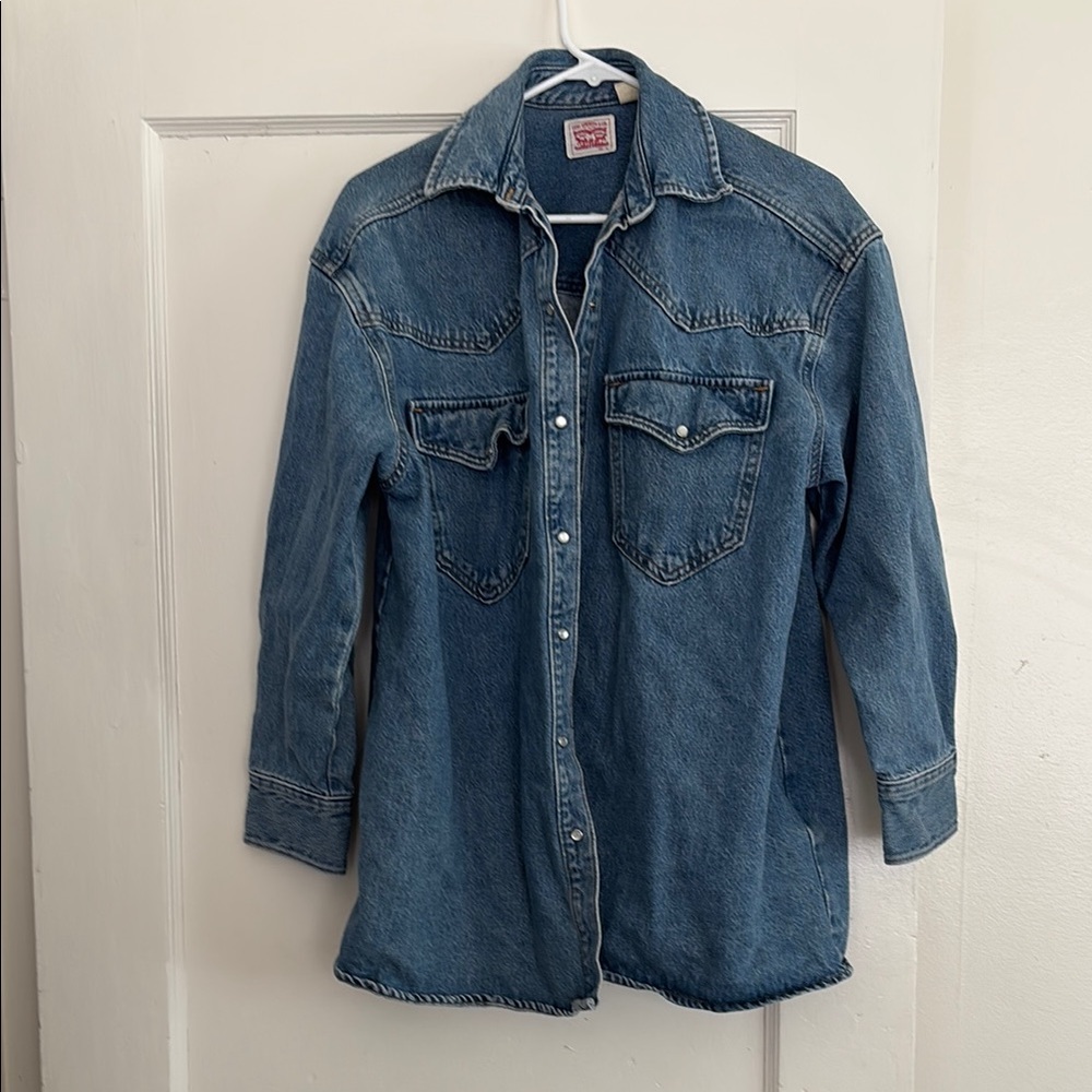 Levi's Classic Blue Button-Up Shirt